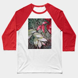 Tropical Foliage Watercolour Painting Baseball T-Shirt